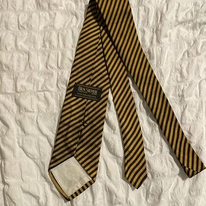 Black and gold striped Ben silver tie